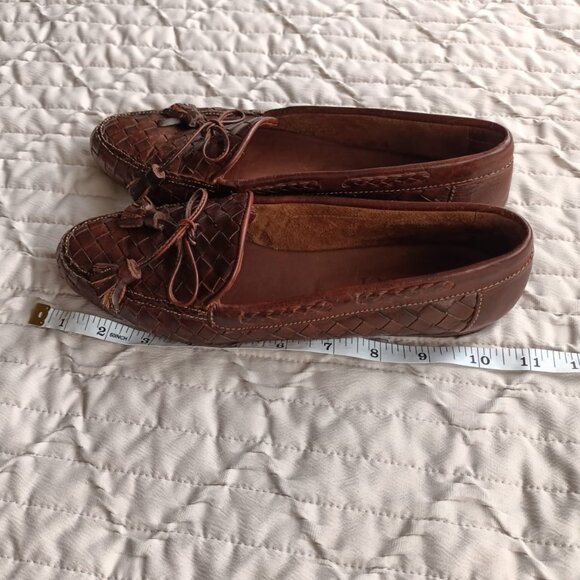 100% Leather Moccasins - Vintage Perrone - Women’s 6.5/8 - Made in USA - Picture 6 of 8